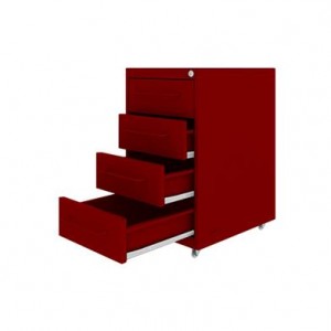 Gaveteiro Premium Flex 4 gavetas - vermelho (Copy)